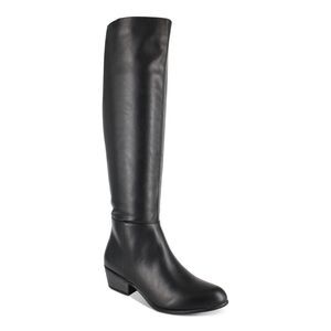 ESPRIT Womens Black Treasure Almond Toe Block Heel Zip-Up Heeled Boots 6 M